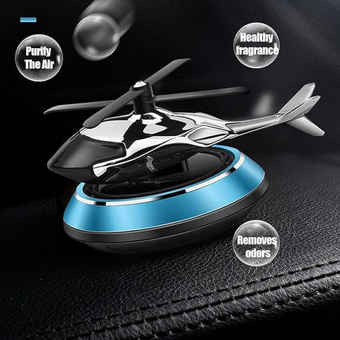 Luxury Solar Helicopter Car Air Freshener