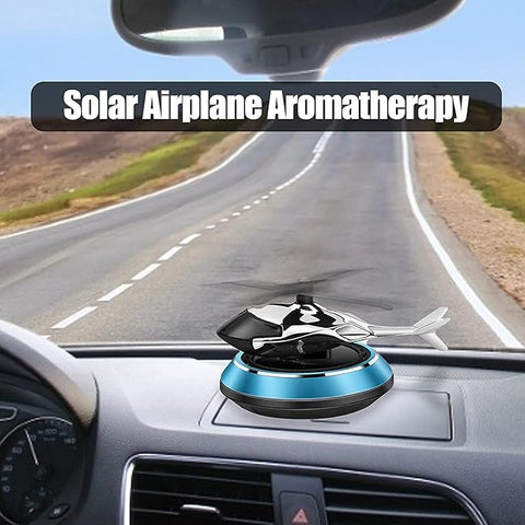 Luxury Solar Helicopter Car Air Freshener