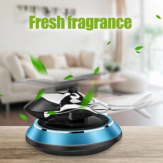 Luxury Solar Helicopter Car Air Freshener