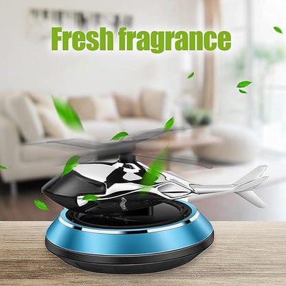 Luxury Solar Helicopter Car Air Freshener
