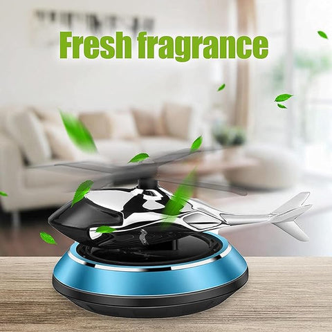 Luxury Solar Helicopter Car Air Freshener
