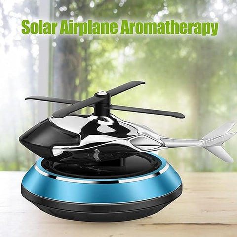 Luxury Solar Helicopter Car Air Freshener