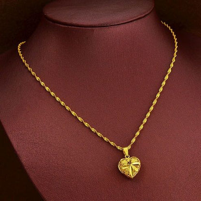 Gold Aura Heart Necklace