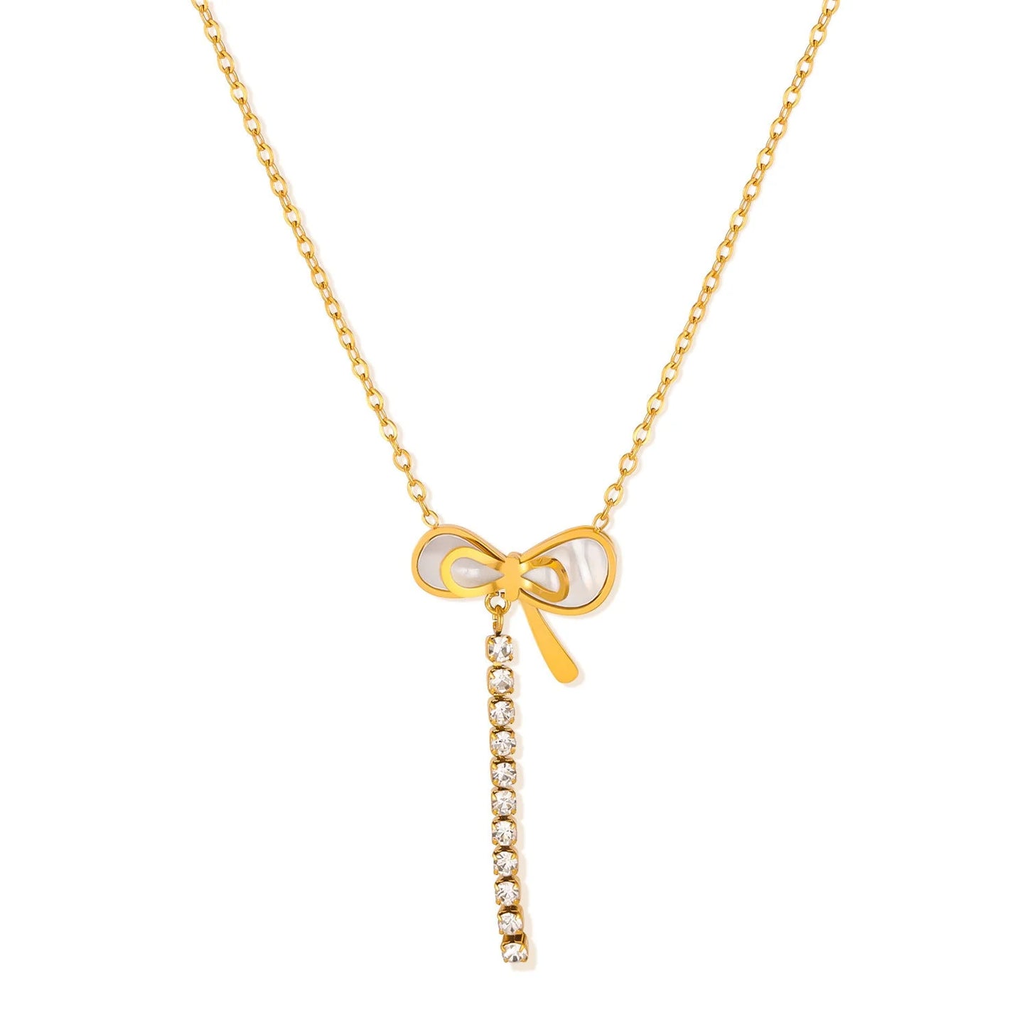 Mother of Pearl Titanium Necklace